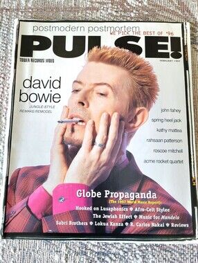 PULSE MAGAZINE Tower Records February 1997 David Bowie John Fahey